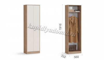 Шкаф Интер (Дуб сонома/Белый)