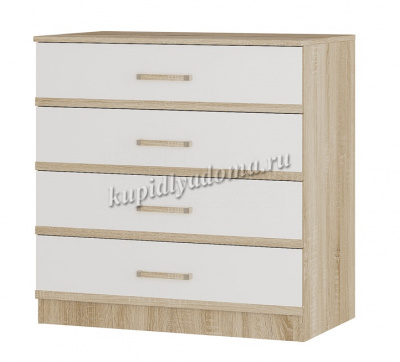 Комод Сакура (Дуб сонома/Белый)