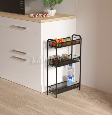 Этажерка Ладья-1К на колесиках (Черный)