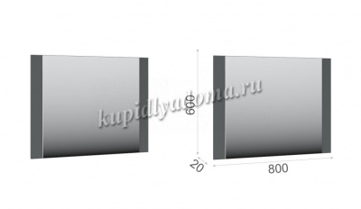 Зеркало Мишель (Антрацит)