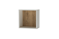 Полка Квадро Пл-1 (Миндаль/Дуб Крафт золотой) 