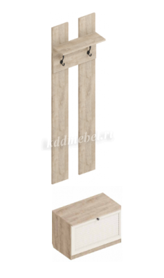 Прихожая Филадельфия вариант №3 (Дуб баррик/Бежевый)