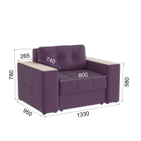 Кресло кровать Виконт_Винный Кресло кровать Виконт_Винный