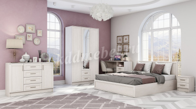 Тумба прикроватная Принцесса (Ясень анкор белый)