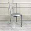Стул Марсель К (Металлик/Кожзам серебро)