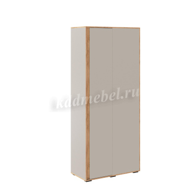 Шкаф угловой приставной Асцелла (Кашемир/Дуб крафт золотой)