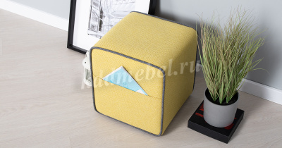 Пуф Фаст (Желтый/Темно-серый ТП 447)