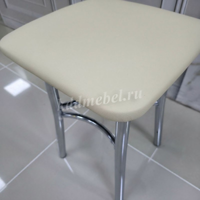 Табурет Квадрат (Ваниль экокожа)