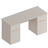 Стол Тефия письменный  2-х тумбовый (Тефия/Софт сантьяго)