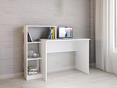 Стол компьютерный Квартет-2 (Белый древесные поры)