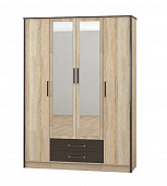 Шкаф 4-х створчатый Лирика (Венге/Дуб сонома)