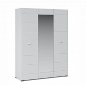 Шкаф 3-х дверный Йорк (Белый жемчуг/Белый глянец)