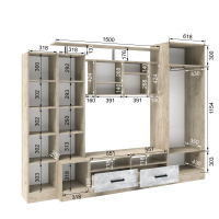 оскар5 дуб крафт серый+цемент откр