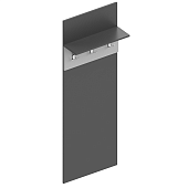 Панель под вешалки Вита 600 (Темно-серый лофт/Силк маус серый)