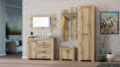 Комод Квадро-33 1400 (Дуб Делано светлый)