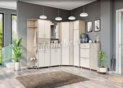 Шкаф угловой Граф (Дуб баррик/Перламутр)