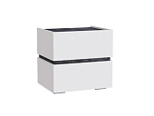Тумба прикроватная Аркон (Белый/Бетон темный)