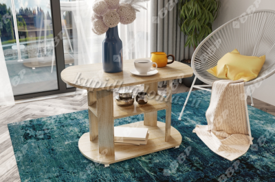 Стол журнальный Консул-2 (Ясень шимо светлый)