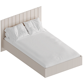 Кровать Тефия 1.2 с ортопедическим основанием (Тефия/Софт сантьяго)