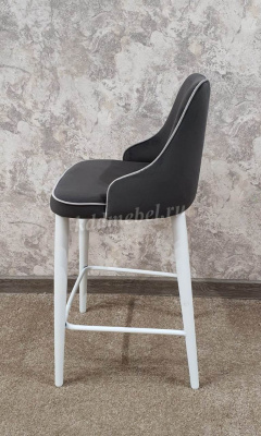 Стул полубарный Ками (Серо-дымчатый/Белый)