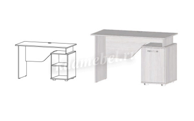 Стол письменный Ральф с дверцей (Анкор светлый)