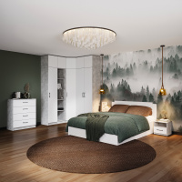 Чикаго спальня с угл шк ателье св_белый