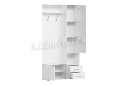 Прихожая Домино А вариант №3 (Белый)																			