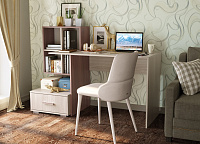 Стол компьютерный ПКС-10 (Ясень шимо темный/Ясень шимо светлый)