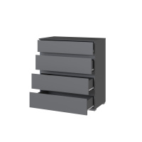 плейона комод графит серый откр