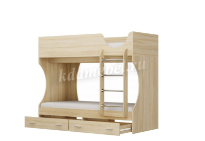 Кровать двухъярусная Д-2 (Дуб сонома)