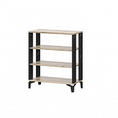 Обувница Луксор-14 (Дуб делано светлый/Камень Пьетра черный)