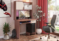 Стол компьютерный №2 (Ясень шимо темный/Ясень шимо светлый)