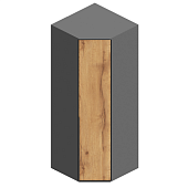 Шкаф Стил угловой (Темно-серый лофт/Дуб золотистый)