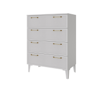 Толедо_спальня_комод с 4 ящиками_белый копия 2