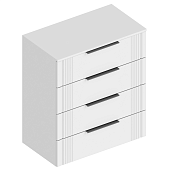 Комод Вита 4 ящика (Белый лофт/Софт айс)