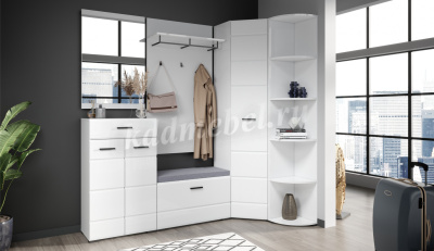 Зеркало навесное Йорк П (Белый жемчуг)