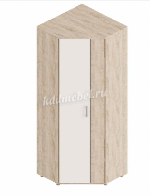 Шкаф угловой Граф (Дуб баррик/Перламутр)