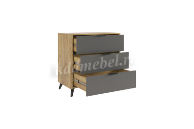 Комод Адам (Дуб крафт золотой/Графит)