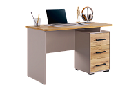 Стол компьютерный Лайт-2 1200 (Кашемир/Дуб крафт золотой)