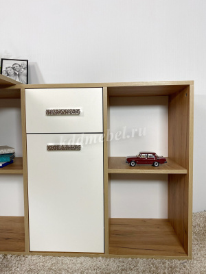 Стол письменный Мист-2 (Дуб крафт золотой/Белый)