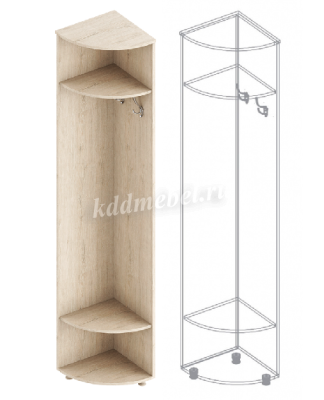 Прихожая Граф вариант №1(Дуб баррик/Перламутр)