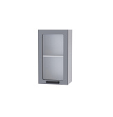 Шкаф верхний со стеклом 5ВС кухня Крафт (Дуб сонома/Бетон темный)