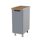 Шкаф нижний глубокий Г35Р кухня Осло без столешницы (Белый/Карбон темный) 