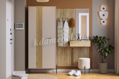 Вешалка Бодрум-3 (Дуб крафт золотой)