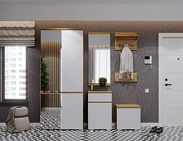 Гретта (Дуб крафт золотой/Белый)