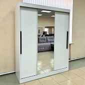 Шкаф-купе с зеркалом Лето-3 1.7 (Белый)