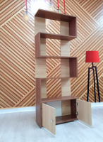 Ромео-2 стеллаж ясень шимо темный дуб сонома отк