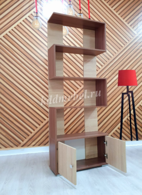 Стеллаж Ромео-2 (Ясень шимо темный/Дуб сонома)