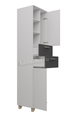 Пенал Копенгаген (Белый/Серый графит)