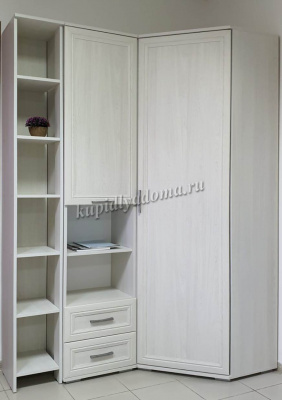 Шкаф угловой Джаз (Ясень анкор белый)